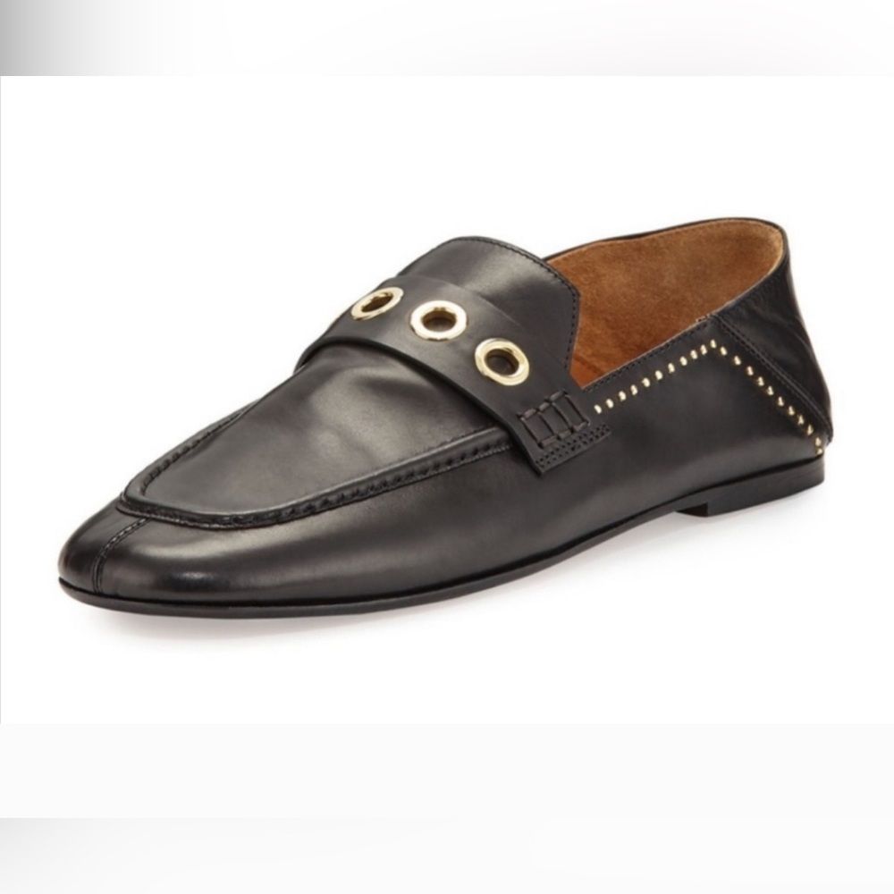 Brand New Isabel Marant Fosten shoes black leather convertible loafer size 40 9